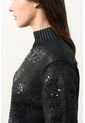 Sweater Tejido De Cuello Alto Para Mujer Nacarina Sweater Tejido De Cuello Alto Para Mujer Nacarina Negro XL VÉLEZ de Vélez