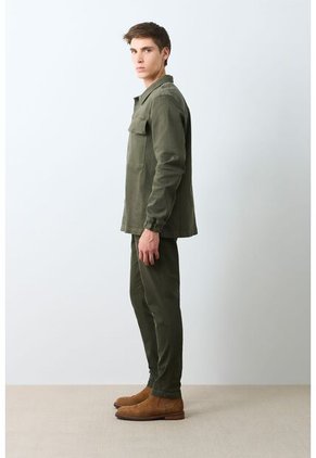 Sobrecamisa Modica Para Hombre Oversized Sobrecamisa Modica Para Hombre Oversized Verde Oliva L VÉLEZ