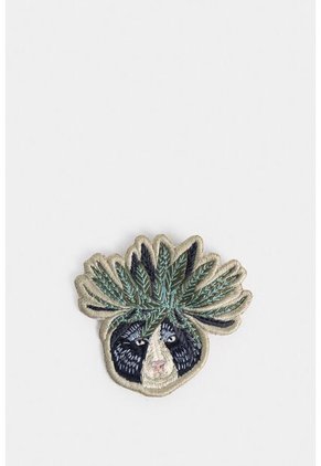 Pin Oso Bordado Para Mujer Sobre Textil Pin Oso Bordado Para Mujer Sobre Textil Azul VÉLEZ