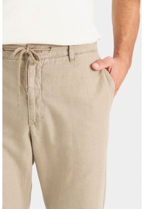 Pantalón Chino Regular Fit De Lino Para Hombre Casual Pantalón Chino Regular Fit De Lino Para Hombre Casual Arena 32 VÉLEZ