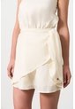 Vestido Corto De Lino Para Mujer Atacama Vestido Corto De Lino Para Mujer Atacama Crema 10 VÉLEZ de Vélez