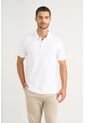 Polo Para Hombre Semi Fit Detalle Jacquard Polo Para Hombre Semi Fit Detalle Jacquard Blanco XS VÉLEZ de Vélez