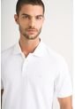 Polo Para Hombre Semi Fit Detalle Jacquard Polo Para Hombre Semi Fit Detalle Jacquard Blanco XS VÉLEZ de Vélez