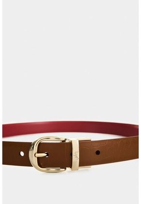 Cinturón Doble Faz De Cuero Para Mujer Abombado Cinturón Doble Faz De Cuero Para Mujer Abombado Miel M VÉLEZ