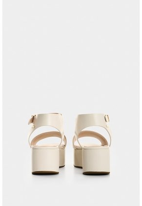 Sandalia Plataforma De Cuero Para Mujer Soren Sandalia Plataforma De Cuero Para Mujer Soren Beige 34 VÉLEZ