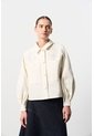 Chaqueta Cropped Para Mujer Surco Chaqueta Cropped Para Mujer Surco Crema XL VÉLEZ de Vélez