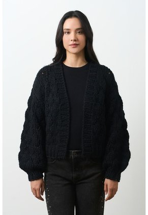 Cardigan Tejido Para Mujer Luzia Cardigan Tejido Para Mujer Luzia Negro M VÉLEZ