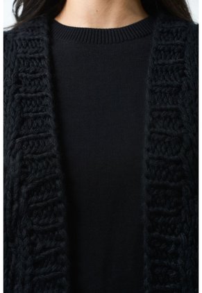 Cardigan Tejido Para Mujer Luzia Cardigan Tejido Para Mujer Luzia Negro M VÉLEZ