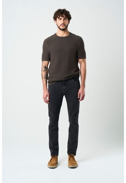 Jean Confort Semi Fitted Para Hombre Ciro Jean Confort Semi Fitted Para Hombre Ciro Negro 36 VÉLEZ