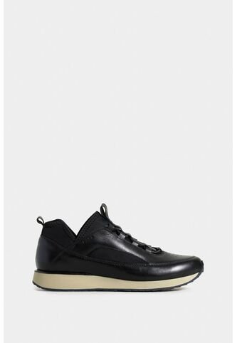Tenis Neo 2 De Cuero Para Hombre Con Perforaciones Láser Tenis Neo 2 De Cuero Para Hombre Con Perforaciones Láser Negro 40 VÉLEZ Vélez