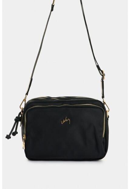 Manos Libres En Lona Y Cuero Para Mujer Square Manos Libres En Lona Y Cuero Para Mujer Square Negro VÉLEZ