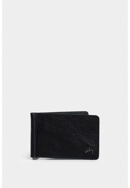 Porta Billetes Spello De Cuero Para Hombre Gancho Metálico Porta Billetes Spello De Cuero Para Hombre Gancho Metálico Negro VÉLEZ