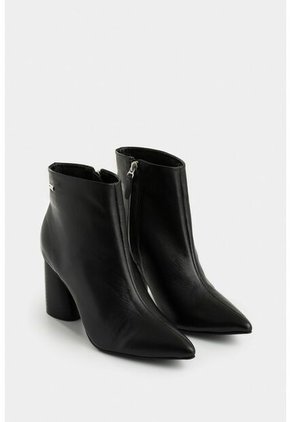 Botines Agata De Cuero Para Mujer Silueta Punta Botines Agata De Cuero Para Mujer Silueta Punta Negro 36 VÉLEZ
