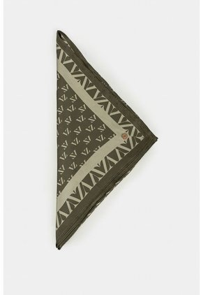 Pañuelo En Tela Sostenible Para Mujer Cenefa VZ Verde Pañuelo En Tela Sostenible Para Mujer Cenefa VZ Verde XS Vélez