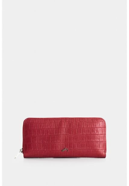 Porta Chequera Tulia De Cuero Para Mujer Con Grabado Porta Chequera Tulia De Cuero Para Mujer Con Grabado Rojo Vélez