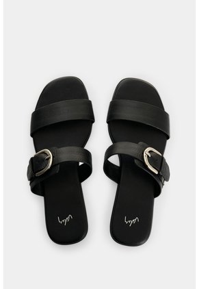 Sandalia Plana Para Mujer Ikal Sandalia Plana Para Mujer Ikal Negro 35 VÉLEZ