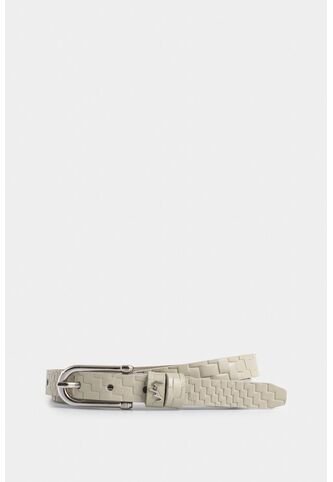 Cinturón Unifaz Mora De Cuero Para Mujer Placa Trenza Cinturón Unifaz Mora De Cuero Para Mujer Placa Trenza Blanco M VÉLEZ Vélez