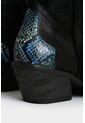 Botines Texanos De Cuero Gamuzado Para Mujer Sahara Botines Texanos De Cuero Gamuzado Para Mujer Sahara Negro 38 VÉLEZ de Vélez
