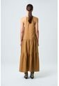 Vestido Galera Para Mujer Cuello Halter Vestido Galera Para Mujer Cuello Halter Cafe Claro 12 VÉLEZ de Vélez