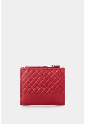 Billetera De Cuero Grabado Para Mujer Hazen Billetera De Cuero Grabado Para Mujer Hazen Rojo VÉLEZ