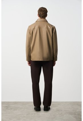 Chaqueta De Tela Y Cuero Para Hombre Oroa Chaqueta De Tela Y Cuero Para Hombre Oroa Tabaco M VÉLEZ
