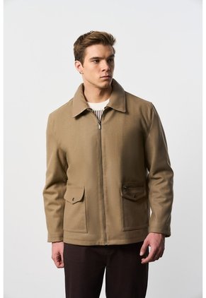 Chaqueta De Tela Y Cuero Para Hombre Oroa Chaqueta De Tela Y Cuero Para Hombre Oroa Tabaco M VÉLEZ