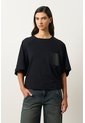 Camiseta Ópalo Para Mujer Manga Ranglan Camiseta Ópalo Para Mujer Manga Ranglan Negro S VÉLEZ de Vélez