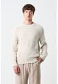 Sweater Cuello Redondo Calafate Para Hombre Efecto Texturas Sweater Cuello Redondo Calafate Para Hombre Efecto Texturas Crema XL VÉLEZ de Vélez