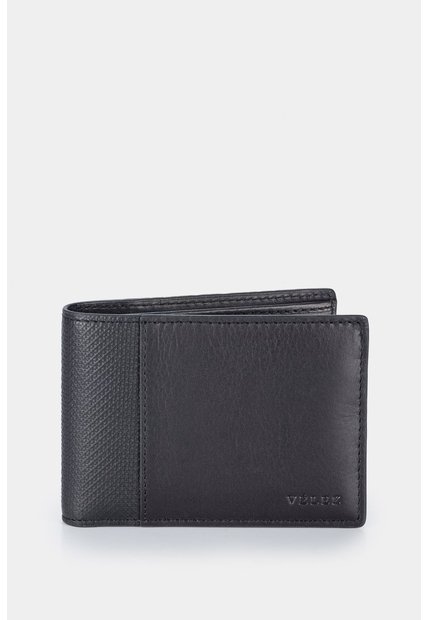 Billetera Draco De Cuero Para Hombre Mezcla De Texturas Billetera Draco De Cuero Para Hombre Mezcla De Texturas Negro VÉLEZ