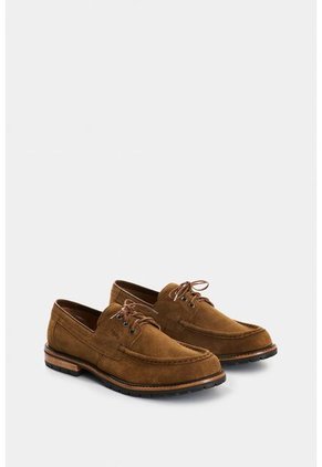 Zapatos De Cordón De Cuero Gamuzado Para Hombre Gael Zapatos De Cordón De Cuero Gamuzado Para Hombre Gael Arena 38 VÉLEZ