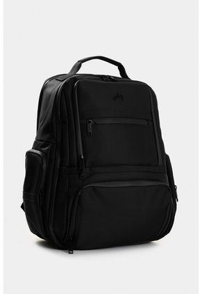 Morral Edén En Lona Y Cuero Para Hombre Multifuncional Morral Edén En Lona Y Cuero Para Hombre Multifuncional Negro VÉLEZ