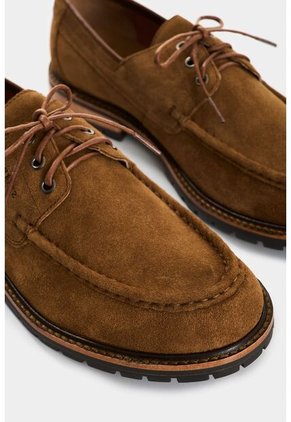 Zapatos De Cordón De Cuero Gamuzado Para Hombre Gael Zapatos De Cordón De Cuero Gamuzado Para Hombre Gael Arena 38 VÉLEZ