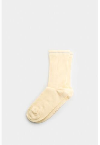 Calcetines Largos Tejidos Para Mujer Tessa Calcetines Largos Tejidos Para Mujer Tessa Crema XS VÉLEZ Vélez