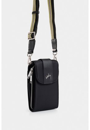 Manos Libres Astra En Lona Para Mujer Detalle Cuero Manos Libres Astra En Lona Para Mujer Detalle Cuero Negro VÉLEZ