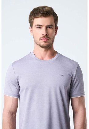 Camiseta Micropima Arizona Para Hombre Semi Ajustada Camiseta Micropima Arizona Para Hombre Semi Ajustada Gris S VÉLEZ