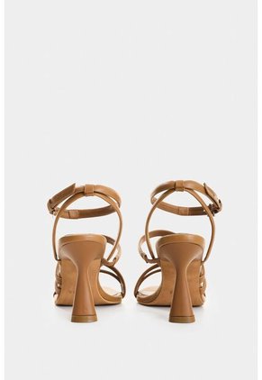 Sandalia Tacón Thaila De Cuero Para Mujer Dima Ovalada Sandalia Tacón Thaila De Cuero Para Mujer Dima Ovalada Miel 36 VÉLEZ