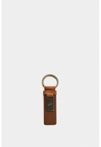 Llavero Etéreo De Cuero Para Hombre Placa Llavero Etéreo De Cuero Para Hombre Placa Miel VÉLEZ Vélez