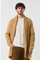Cardigan Acanalado Para Hombre Selva Cardigan Acanalado Para Hombre Selva Miel L VÉLEZ de Vélez