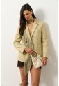 Blazer En Gamuza Para Mujer Lyra Blazer En Gamuza Para Mujer Lyra Arena L VÉLEZ de Vélez