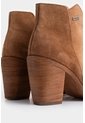 Botines Alpha De Cuero Gamuzado Para Mujer Silueta Asimétrica Botines Alpha De Cuero Gamuzado Para Mujer Silueta Asimétrica Miel 39 VÉLEZ de Vélez