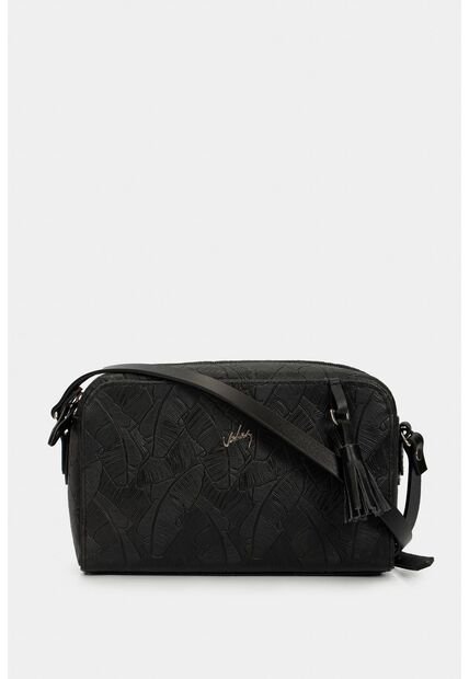 Manos Libres Verona De Cuero Para Mujer Grabado Placa Palmera Manos Libres Verona De Cuero Para Mujer Grabado Placa Palmera Negro VÉLEZ