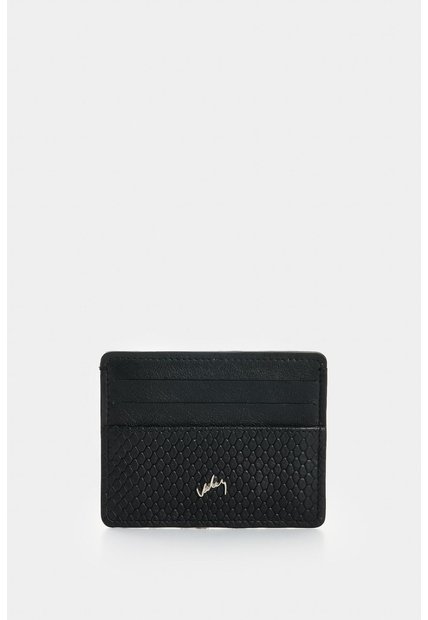 Portadocumento De Cuero Con Textura Para Mujer Senda Portadocumento De Cuero Con Textura Para Mujer Senda Negro VÉLEZ