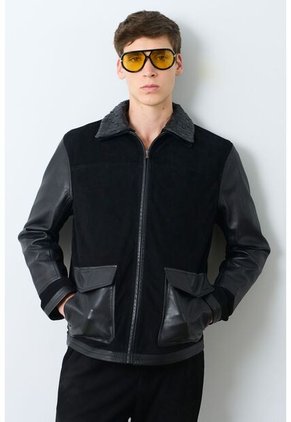 Chaqueta De Cuero Para Hombre Nila 2 Chaqueta De Cuero Para Hombre Nila 2 Negro L VÉLEZ