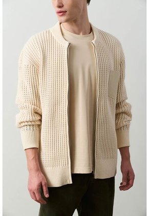 Sweater Tejido Para Hombre Hazel Sweater Tejido Para Hombre Hazel Crema L VÉLEZ