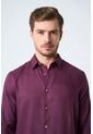 Camisa Manga Larga En Lino Para Hombre Silueta Semi Ajustada Camisa Manga Larga En Lino Para Hombre Silueta Semi Ajustada Morado XXL VÉLEZ de Vélez