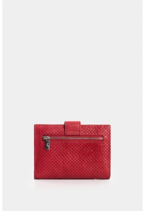 Billetera De Cuero Grabado Para Mujer Aria Billetera De Cuero Grabado Para Mujer Aria Rojo VÉLEZ
