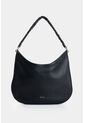 Shopping Luna Semicircular En Cuero Para Mujer Shopping Luna Semicircular En Cuero Para Mujer Negro VÉLEZ de Vélez