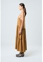 Vestido Galera Para Mujer Cuello Halter Vestido Galera Para Mujer Cuello Halter Cafe Claro 10 VÉLEZ de Vélez