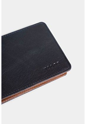 Porta Billetes Helios De Cuero Para Hombre Silueta Minimalista Porta Billetes Helios De Cuero Para Hombre Silueta Minimalista Azul Oscuro VÉLEZ