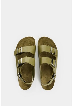 Sandalia En Cuero Para Hombre Fail Sandalia En Cuero Para Hombre Fail Verde 40 VÉLEZ